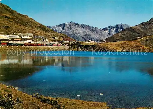 AK / Ansichtskarte 73841967 Eisenbahn Oberalp Passhoehe Eisenbahn