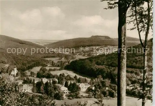 AK / Ansichtskarte 73842033 Bad_Brueckenau Panorama Kurort im Naturpark Bayerische Rhoen Kupfertiefdruck Bad_Brueckenau