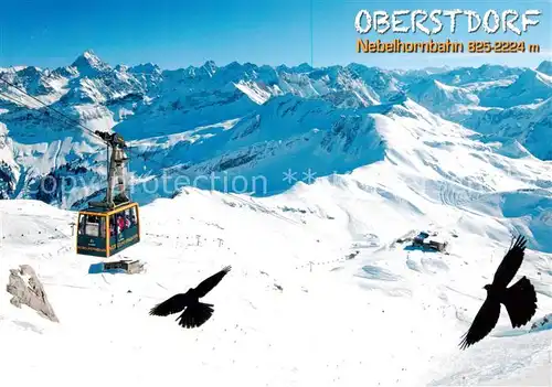 AK / Ansichtskarte Seilbahn_Cable Car_Telepherique Oberstdorf Allaeu Nebelhornbahn  