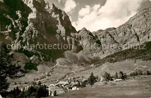 AK / Ansichtskarte Leukerbad_Loueche les Bains_VS mit Gemmi Pass 