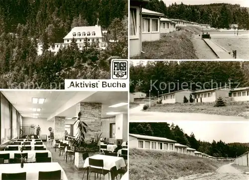 AK / Ansichtskarte 73842837 Bucha_Gosswitz FDGB Ferienheim Aktivist Speisesaal Bungalows  