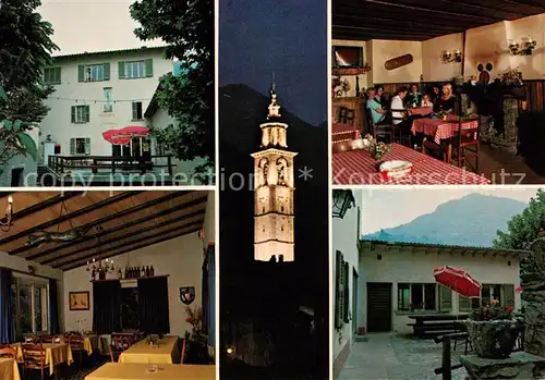 AK / Ansichtskarte Intragna_TI Ristorante del Campanile Kirchturm 