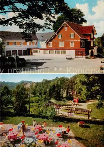 AK / Ansichtskarte 73843585 Dornstetten_Wuerttemberg Gasthof Pension Schnittenhelm Terrasse Dornstetten_Wuerttemberg