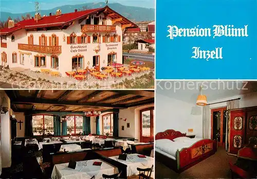 AK / Ansichtskarte 73843594 Inzell Konditorei Cafe Blueml Gastraum Zimmer Inzell