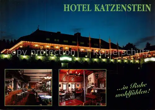 AK / Ansichtskarte 73843618 Andenhausen Hotel Katzenstein Bar Gastraum Andenhausen