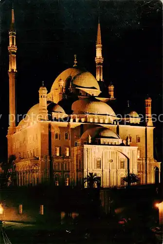 AK / Ansichtskarte Cairo_Egypt Nocturnal Magie at Mohamed Aly Mosque Cairo Egypt