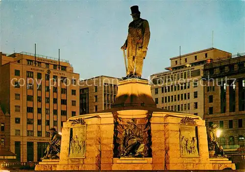 AK / Ansichtskarte 73844141 Pretoria Floodlit statue of Paul Kruger Church Square Monument Denkmal Pretoria