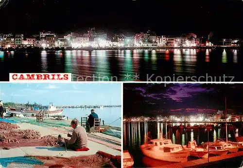 AK / Ansichtskarte 73844235 Cambrils_Costa_Dorada_ES The Port at Night 