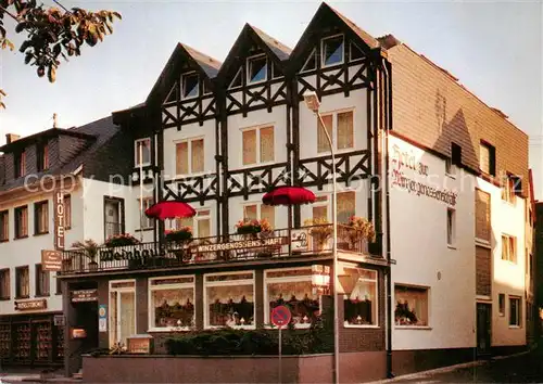 AK / Ansichtskarte Ernst_Cochem Hotel Restaurant Zur Winzergenossenschaft Ernst_Cochem