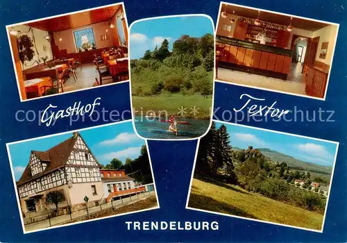 AK / Ansichtskarte 73844839 Trendelburg_Diemel Gasthof TextorGastraeume Bar Panorama 