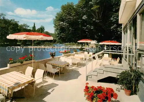 AK / Ansichtskarte 73845241 Bad_Kreuznach Hotel Viktoria Restaurant Terrasse Bad_Kreuznach