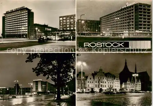 AK / Ansichtskarte 73845315 Rostock Lange Strasse Ostsee Druckerei Interhotel Warnow Ernst Thaelmann Platz 