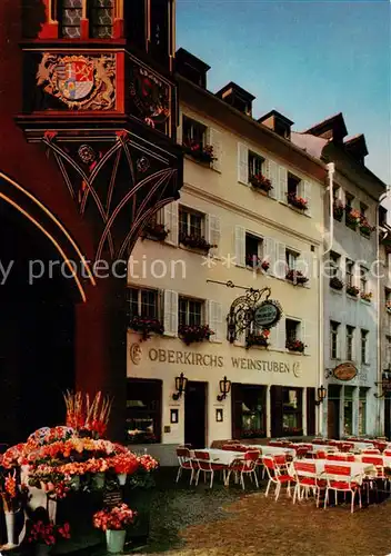 AK / Ansichtskarte Freiburg_Breisgau Oberkirchs Weinstuben am Muensterplatz Freiburg Breisgau