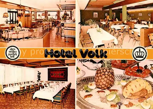 AK / Ansichtskarte 73846014 Limbach_Baden Hotel Volk Gastraeume Fruehstueckstisch Limbach_Baden