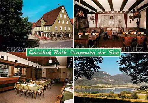 AK / Ansichtskarte Happurg Gasthof Roth Gastraeume Seepartie Happurg