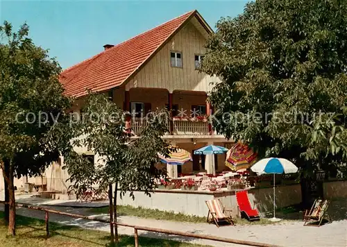 AK / Ansichtskarte Bad_Woerishofen Waldrestaurant Pension St Anna Terrasse Bad_Woerishofen