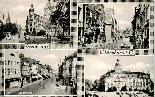 AK / Ansichtskarte Oldenburg__Oldenburg Schloss Langestrasse  