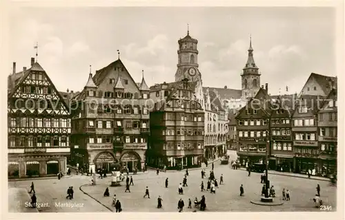 AK / Ansichtskarte Stuttgart Marktplatz Stuttgart