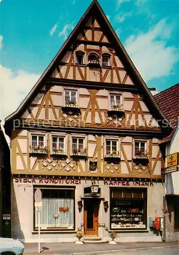 AK / Ansichtskarte 73846570 Bad_Mergentheim Cafe Mark Steck Bad_Mergentheim