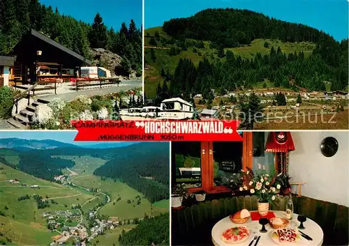 AK / Ansichtskarte 73846595 Muggenbrunn Campingplatz Hochschwarzwald Panorama Fliegeraufnahme Gaststube Muggenbrunn