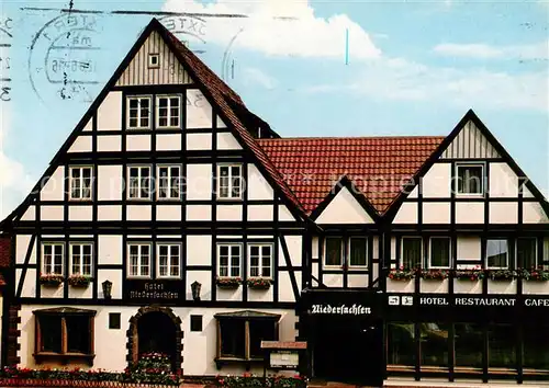 AK / Ansichtskarte 73846629 Hoexter_Weser Hotel Restaurant Niedersachsen Hoexter Weser