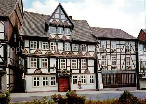 AK / Ansichtskarte 73847507 Uslar_Solling Romantik Hotel Menzhausen Fachwerkhaus Uslar_Solling