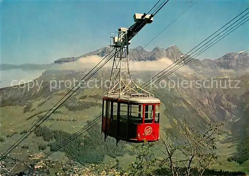 AK / Ansichtskarte 73847773 Seilbahn_Cable-Car_Telepherique Engelberg Schwebebahn Gerschnialp Truebsee 