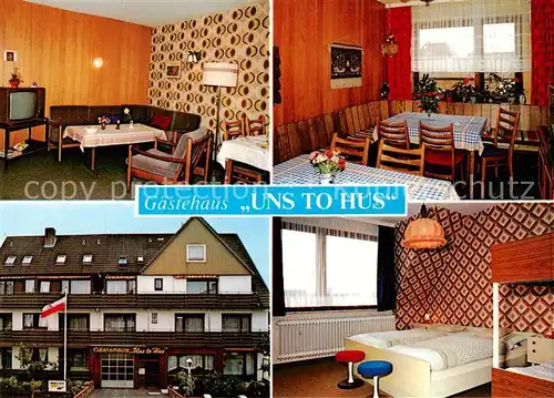 AK / Ansichtskarte 73847823 Buesum_Nordseebad Gaestehaus Uns To Hus Buesum_Nordseebad