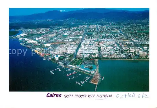 AK / Ansichtskarte 73848055 Cairns_Australia Great Barrier Reef Aerial view Cairns_Australia