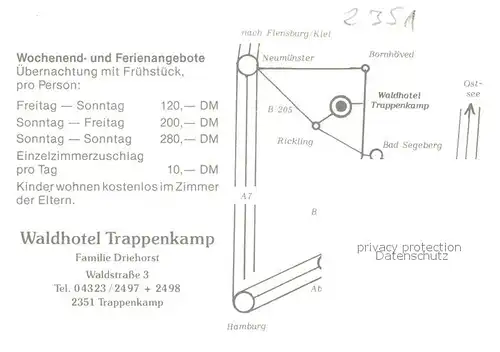 AK / Ansichtskarte 73848256 Trappenkamp Hotel Waldrestaurant Trappenkamp Gastraeume Trappenkamp