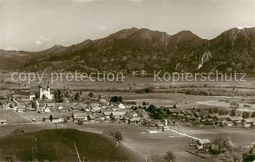 AK / Ansichtskarte 73848931 Schlehdorf am Kochelsee mit Rabenkopf Fliegeraufnahme Schlehdorf