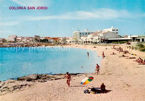 AK / Ansichtskarte 73849089 Colonia_Sant_Jordi Strandpartie Colonia_Sant_Jordi