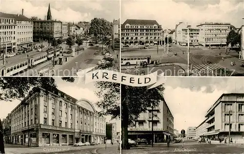 AK / Ansichtskarte 73849111 Krefeld_Crefeld Ostwall Bahnhofsvorplatz Crefelder Hof Am Ostwall 