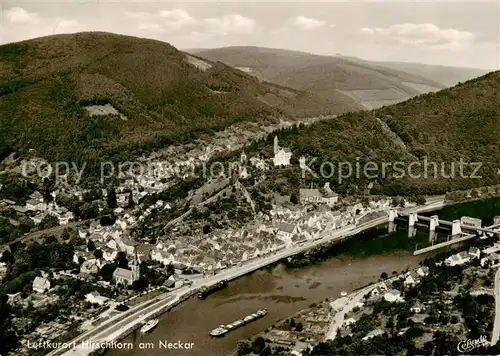 AK / Ansichtskarte 73849199 Hirschhorn_Neckar Fliegeraufnahme Hirschhorn Neckar