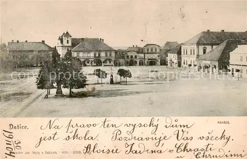 AK / Ansichtskarte 73849758 Dasice_Daschitz_CZ Marktplatz 