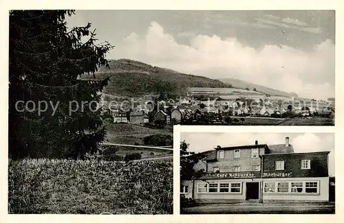 AK / Ansichtskarte 73849920 Hesselbach_Laasphe Café Restaurant Marburger Panorama 