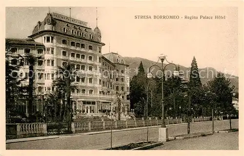 AK / Ansichtskarte 73850140 Stresa_Borromeo_Lago_Maggiore_IT Regina Palace Hotel 