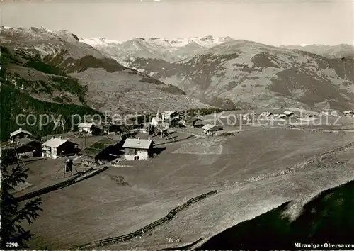 AK / Ansichtskarte  Miraniga_Obersaxen_GR Fliegeraufnahme 