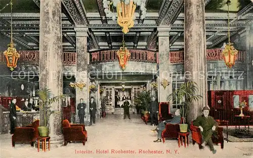 AK / Ansichtskarte 73850486 Rochester_New_York_USA Interior Hotel Rochester 