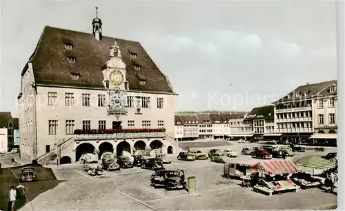 AK / Ansichtskarte 73850857 Heilbronn_Neckar Rathaus Markt Heilbronn Neckar