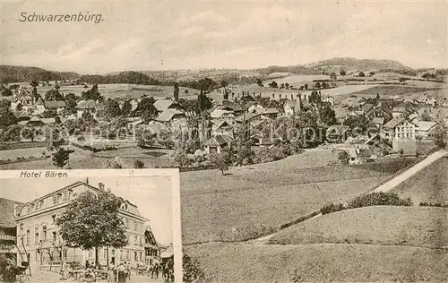 AK / Ansichtskarte  Schwarzenburg_BE Panorama Hotel Baeren Schwarzenburg BE