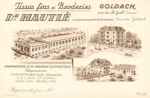 AK / Ansichtskarte  Goldach__Rorschach_SG Exportfabrique Goldach Tissus fins et Broderies 