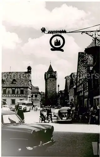 AK / Ansichtskarte 73851101 Herzogenaurach Motiv Innenstadt Turm Tuerschild Herzogenaurach