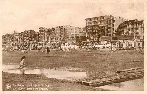 AK / Ansichtskarte 73851151 La_Panne__De_Panne_Belgie La plage et la digue 