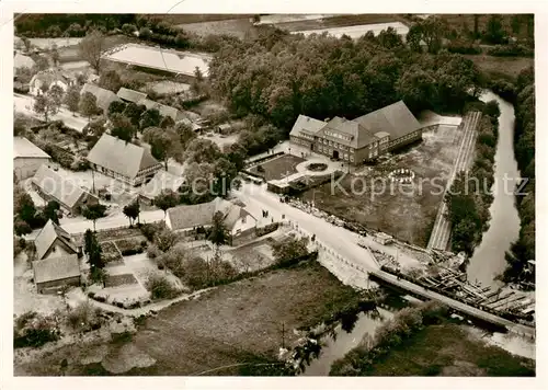 AK / Ansichtskarte 73851243 Heeslingen Sportschule Heeslingen des Bezirkssportbundes Stade Fliegeraufnahme Heeslingen