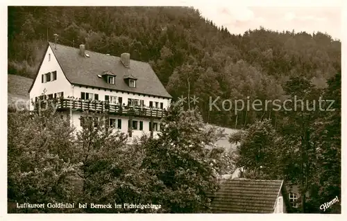 AK / Ansichtskarte 73851307 Goldmuehl_Fichtelgebirge_Bad_Berneck Gasthof Pension Schwarzes Ross 