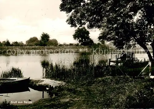 AK / Ansichtskarte 73851476 Barum_Lueneburg Partie am See Anglerparadies Barum Lueneburg