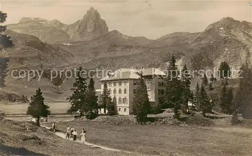 AK / Ansichtskarte  Seeben_1630m_Seebenalp_Sarganserland_SG Kurhaus Seeben mit Sexmor 