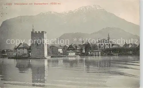 AK / Ansichtskarte  Stansstad mit Stanserhorn Stansstad