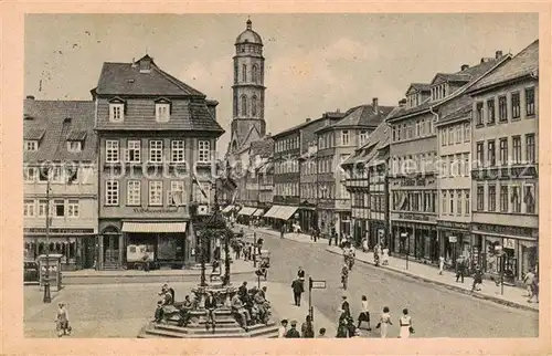 AK / Ansichtskarte 73851600 Goettingen__Niedersachsen Strassenpartie mit Gaenselieselbrunnen 